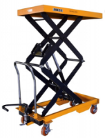 Plataforma elevadora hidráulica Manual de 150KG, mesa elevadora portátil, elevador de tijera estable