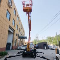 Hombre aéreo Autopropulsado sobre orugas Elevador de pluma Pista Elevador de araña